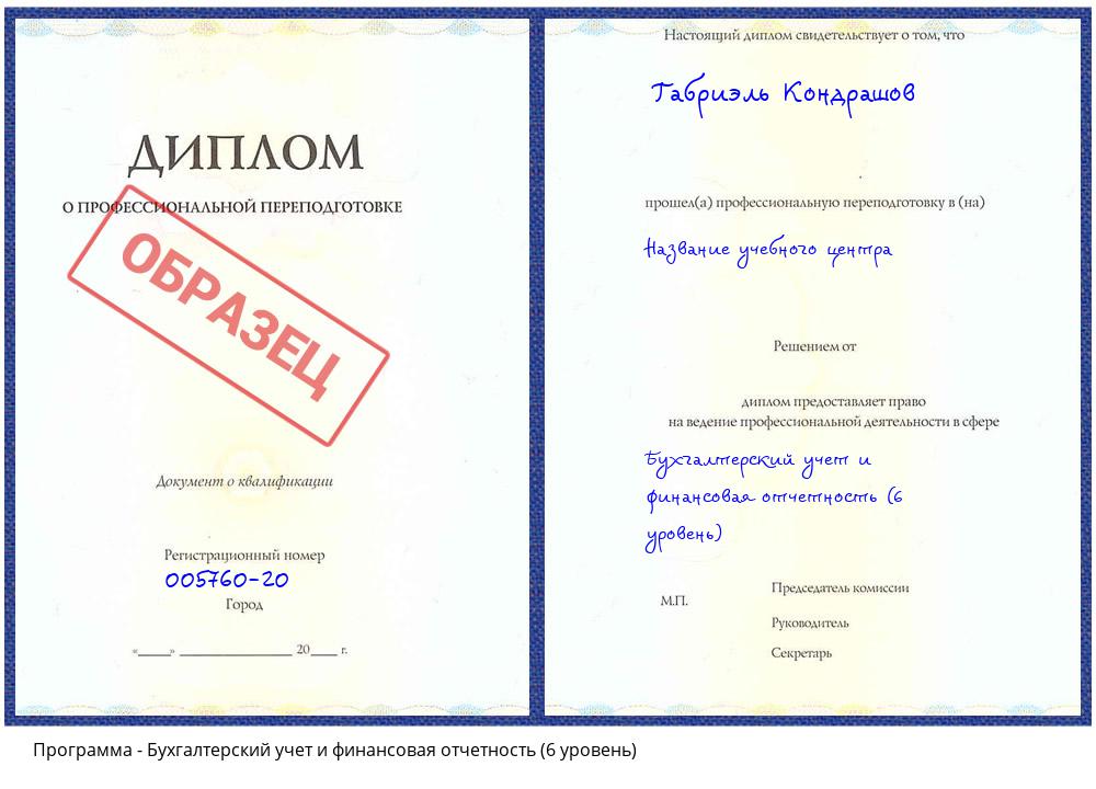 Бухгалтерский учет и финансовая отчетность (6 уровень) Алексеевка