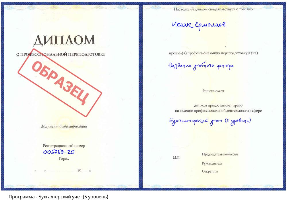 Бухгалтерский учет (5 уровень) Алексеевка